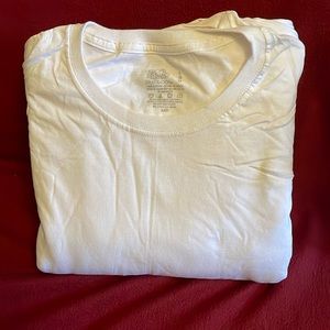 FRUIT OF THE LOOM: Bundle of 7 size Large white men’s 100% cotton T-shirts